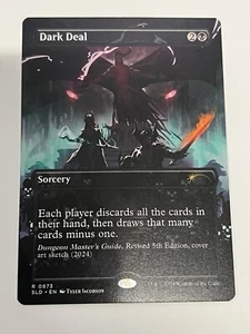 Dark Deal  Borderless NonFOIL  MTG Secret Lair D&D 50th Regular 0873 *READ* - Picture 1 of 6