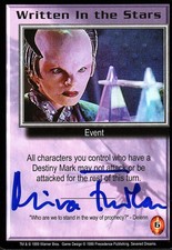 BABYLON 5 Mira Furlan SEVERED DREAMS Written In Stars AUTOGRAPHED signed card