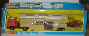 MATCHBOX SUPERKINGS K-8 MERCEDES BENZ CATTLE  ANIMAL TRANSPORTER TRUCK - Picture 1 of 6