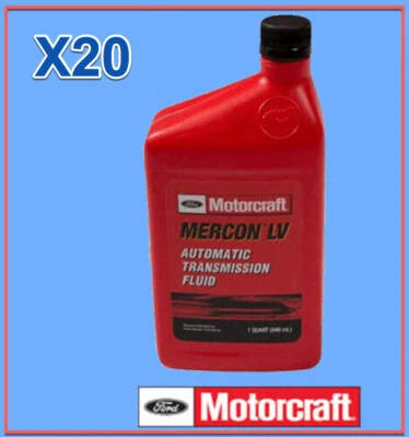 20 Quarts Auto. Transmission Fluid Genuine FORD MOTORCRAFT XT10QLVC MERCON LV Foto 1 de 4