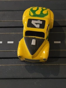 Vintage AFX Aurora T Jet WILLYS GASSER Slot Car Xlerators Yellow Green - Picture 1 of 3