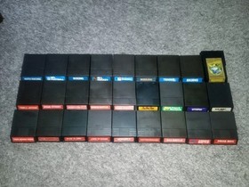 Mattell Intellivision Games Lot of 27 Tested and Working See Pics