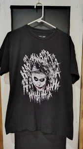 The Dark Knight Joker schwarzes Herren-T-Shirt Größe Large - Bild 1 von 5