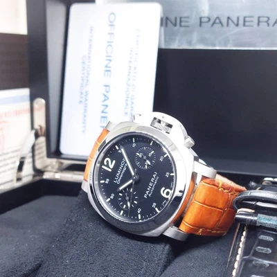 Panerai 40mm Esfera Negra Luminor Cronógrafo PAM310 PAM00310 (Juego Completo-2012) Foto 1 de 4