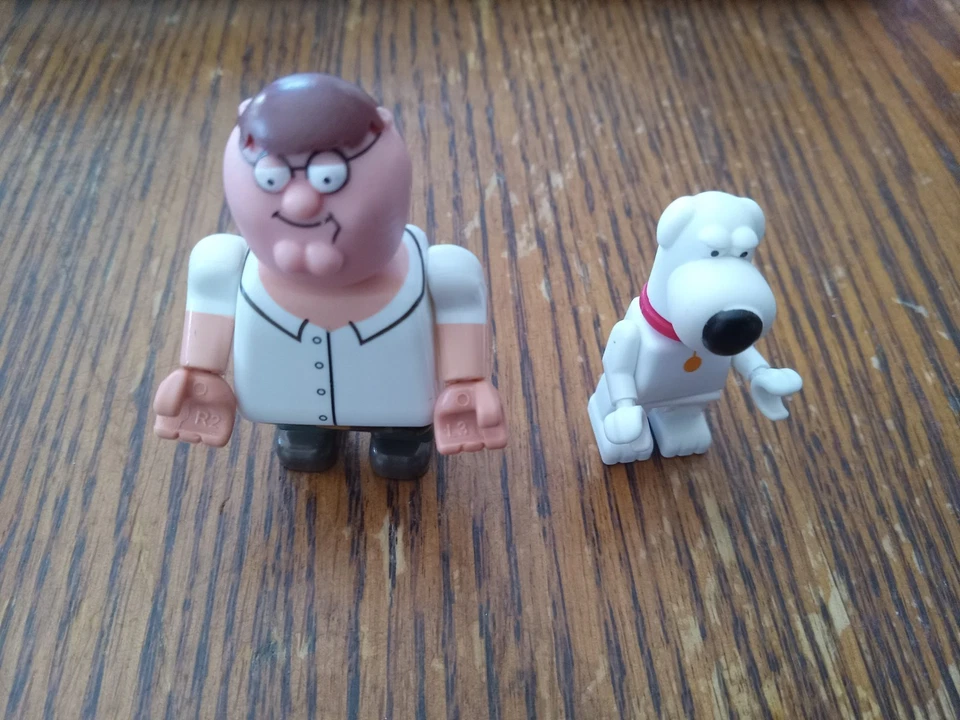 Paquete de figuras K'nex Serie 1 Family Guy Peter & Brian Foto 1 de 1