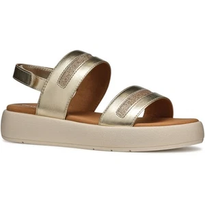 Geox D CAMALEI Women's Light Gold Sandals - Picture 1 of 5