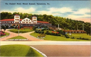Uniontown PA Pennsylvania Summit Hotel Mount Summit Linen Postcard D792 - Picture 1 of 2