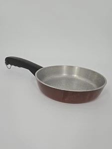 Vintage Club Cookware Frying Saute Egg Pan Skillet Brown 6 1/2" Aluminum No Lid - Picture 1 of 8