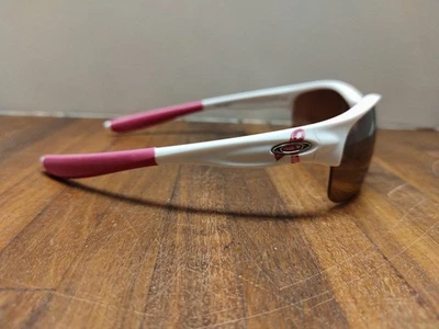 Oakley Commit SQ Sunglasses 24-176 White Pink Breast Cancer Awareness - Image 1 of 4