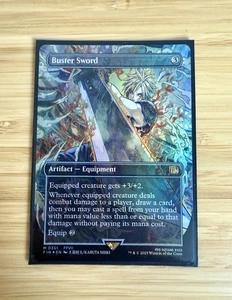 Buster Sword (Borderless) Final Fantasy Foil NM *Ships in Hard Case* - Picture 1 of 2