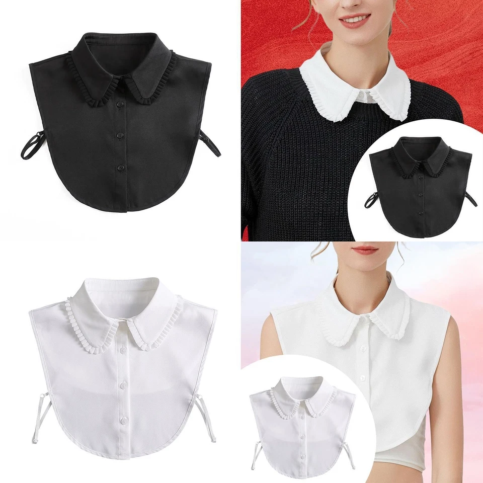 Colletto finto Accessori Abbigliamento Mezza parte superiore regolabile Colletto - Immagine 1 di 1