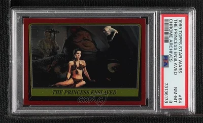 1999 Topps Star Wars Chrome Archives The Princess Enslaved #64 PSA 8 0b3o - Image 1 of 3