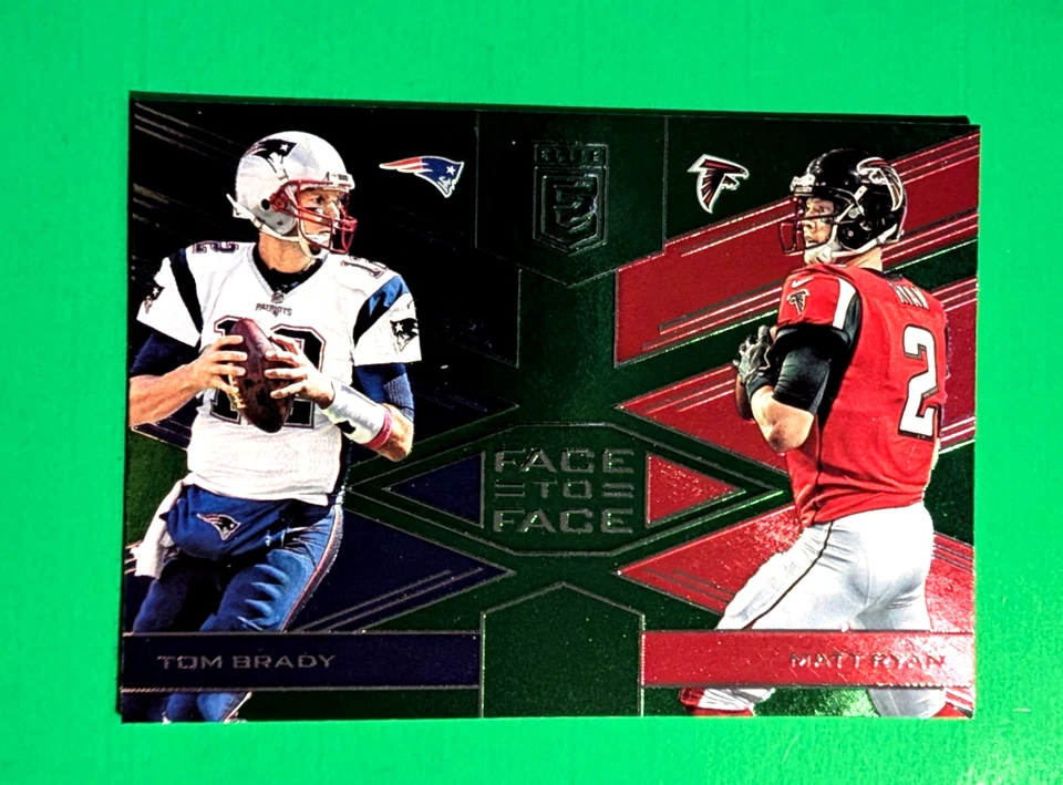 Tom Brady Matt Ryan 2017 Panini Donruss Elite cara a cara Patriots Falcons  Foto 1 de 1