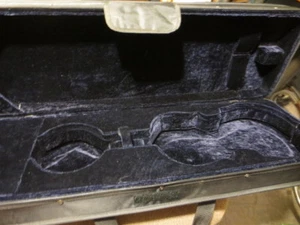 4/4 FULL SIZE OBLONG VIOLIN CASE W/SHOULDER STRAP VELOUR LINED - Picture 1 of 12