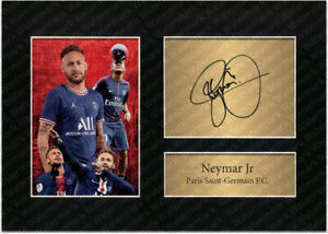 Neymar Jr A3 Signed Limited Edition Printed Memorabilia Poster