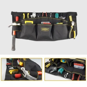 Canvas Apron Electrician Waist Pockets Tool Bag Hardware Tool Storage Bag - Picture 1 of 3