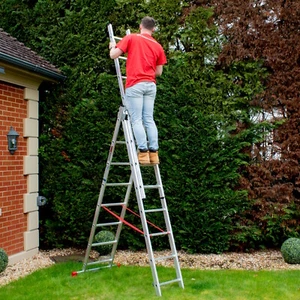 Combination Ladder - Home Master 3 Section Combi/Step Ladder - EN131 Certified - Picture 1 of 11