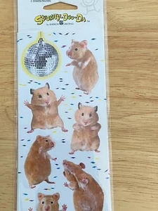 Hamster Dancing Disco Stickers 3 Sheets *NEW* p1 - Picture 1 of 2