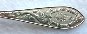Antique Th.Marthinsen "Drage" (Dragon)) 830 Silver Demitasse Spoon Norway - Picture 1 of 4