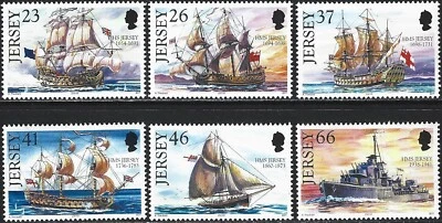 2001 Jersey Sg 979/984 Jersey Naval Connections (1st series) MNH - Image 1 of 2