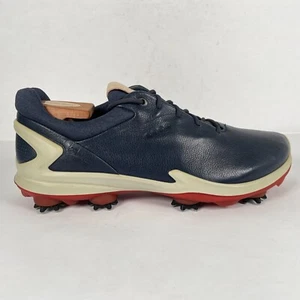Ecco Biom G3 GTX Golfschuhe Herren Größe 9 Marineblau Yak Leder Spikes Turnschuhe - Bild 1 von 10