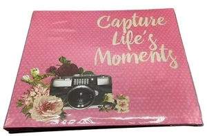 Large photo album "Capture Life's Moments" expandable pages front and back READ - Picture 1 of 10