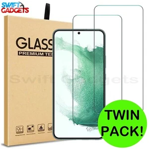 For Samsung Galaxy S22 Plus 5g Tempered Glass Screen Protector Cover Twin Pack - Picture 1 of 14