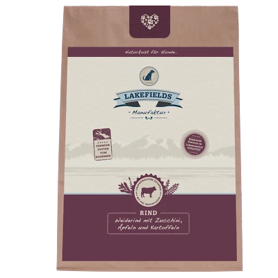 Lakefields Trockenfleisch-Menü Rind für ausgewachsene Hunde, 2.5 kg - Bild 1 von 3
