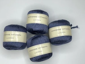 Menge 4 Adrienne Vittadini Garn 104 blau Z70 Acryl 30 Nylon königsblau - Bild 1 von 5