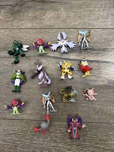 Digimon mini Figures Lot of 14 Bandai PVC Vintage  RARE Digi Figs