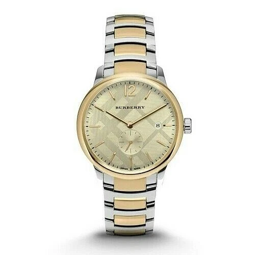 Burberry Men's Swiss The Classic Round Two-tone Stainless Steel Watch BU10011