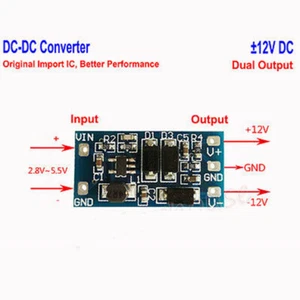 DC-DC Converter Step Up Boost Voltage ±12V Dual Output 3V~5V to 12V Module - Picture 1 of 4