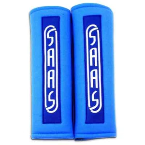 SAAS Racing Seatbelt Harness 2" Shoulder Pad Blue 1 Pair - Picture 1 of 1