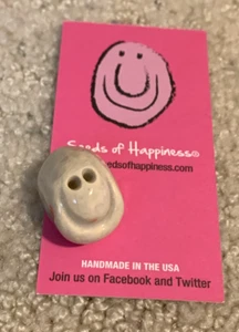 Seeds of Happiness~ Confetti Sculpture Happy Face~Smiley Clay Art~Whimsical - Picture 1 of 4
