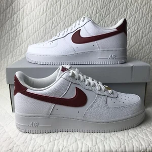 Nike Air Force 1 ‘07 Low Shoes Men’s SZ 10 White/Team Red CZ0326-100 - Picture 1 of 11