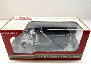 Mack Granite White Dump Truck 1/64th Scale Model First Gear #60-0177 - Picture 1 of 9