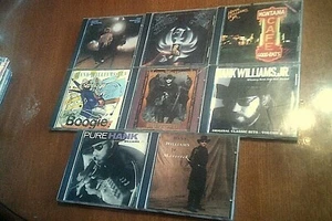Hank Williams Jr. 8-CD Lot Country Music Collection, Man of Steel, Montana Cafe - Picture 1 of 4