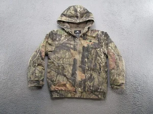 Mossy Oak Back Country Camo Lined Hunting Jacket Youth Size XL Hooded - Picture 1 of 11