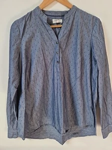 Cambridge Dry Goods Polkadot Smock Style Blouse Top Size L 14 - Picture 1 of 6