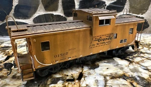 Overland Models HO Brass #1154 1500 Class D&RGW Wide Vision Caboose #01507 - Picture 1 of 12