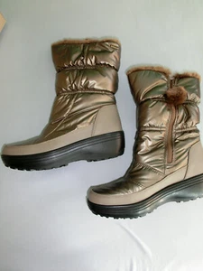 Skechers Adventure Boots Winterstiefel Fellrand gold metallic wasserdicht 39 NEU - Bild 1 von 10