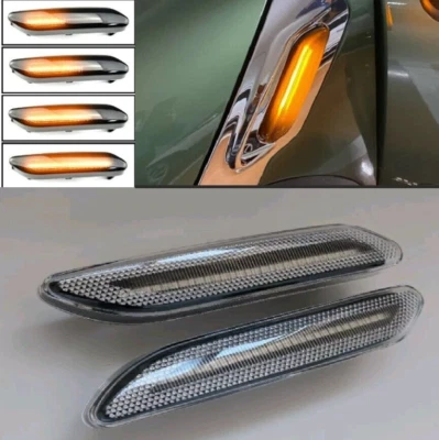 R61 MINI Cooper S JCW LED Dynamic Sequential Flowing Indicators Repeaters Clear - Image 1 of 4