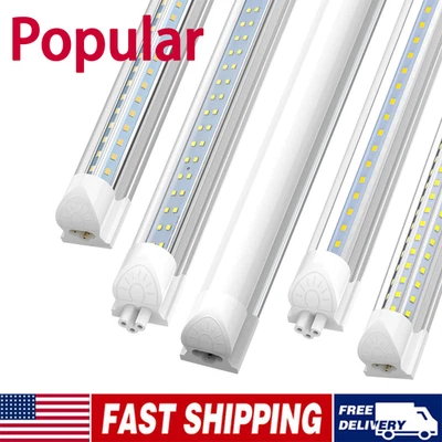 JESLED T8 4FT 6FT 8FT LED Tube Light Bulbs 36W 72W 120W LED Shop Light Fixture (8 Pack)