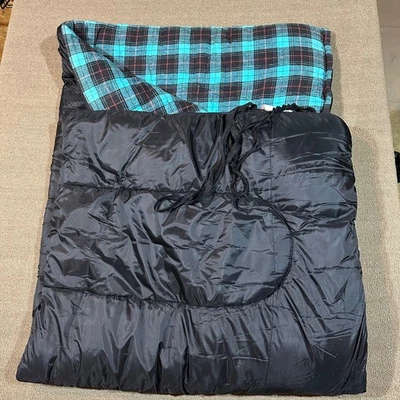 Dupont Holofil 808 Adult Size Sleeping Bag 75"X33" Camping Blue [B301] - Image 1 of 4