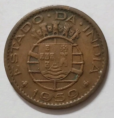 1959 Portuguese India 10 Centavos Coin - Image 1 of 2