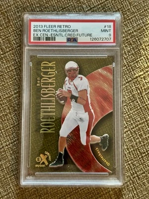 2013 Fleer Skybox Cen EX Essential Credentials Ben Roethlisberger /25 PSA 9 POP1 - Image 1 of 2