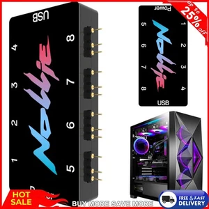 5V 3PIN ARGB Kontroler Obsługa SignalRGB OpenRGB 8/16 Way Akcesoria komputerowe - Zdjęcie 1 z 18
