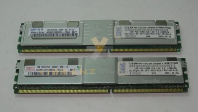 IBM 46C7418 2GB (2x1gb) PC2-5300 LP Non-Chipkill Memory Kit zj - Image 1 of 4