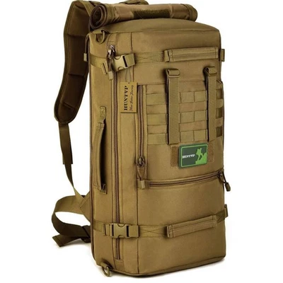 Mochila táctica militar de 3 vías 50L de nailon grande Molle mochila bolsa de asalto Foto 1 de 4