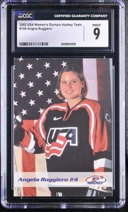 CGC Mint 9 2002 USA Women's Olympic Hockey Team 108 Angela Ruggiero RC Rookie Ca - Picture 1 of 2
